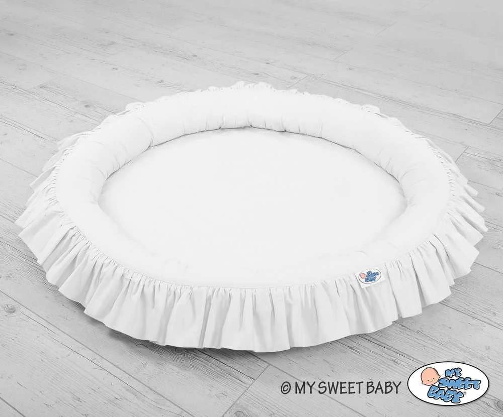 My Sweet Baby Pakabinama palapinė ir lizdas su raukiniais – balta