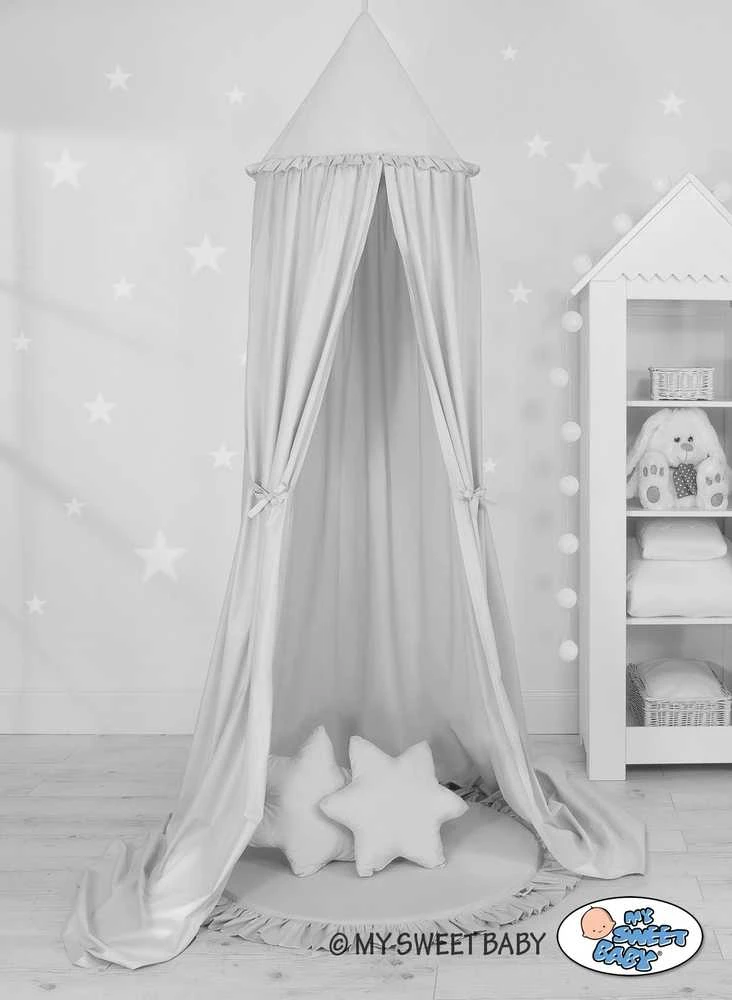 My Sweet Baby Pakabinama palapinė, žaidimų kilimėlis ir pagalvėlės – pilka