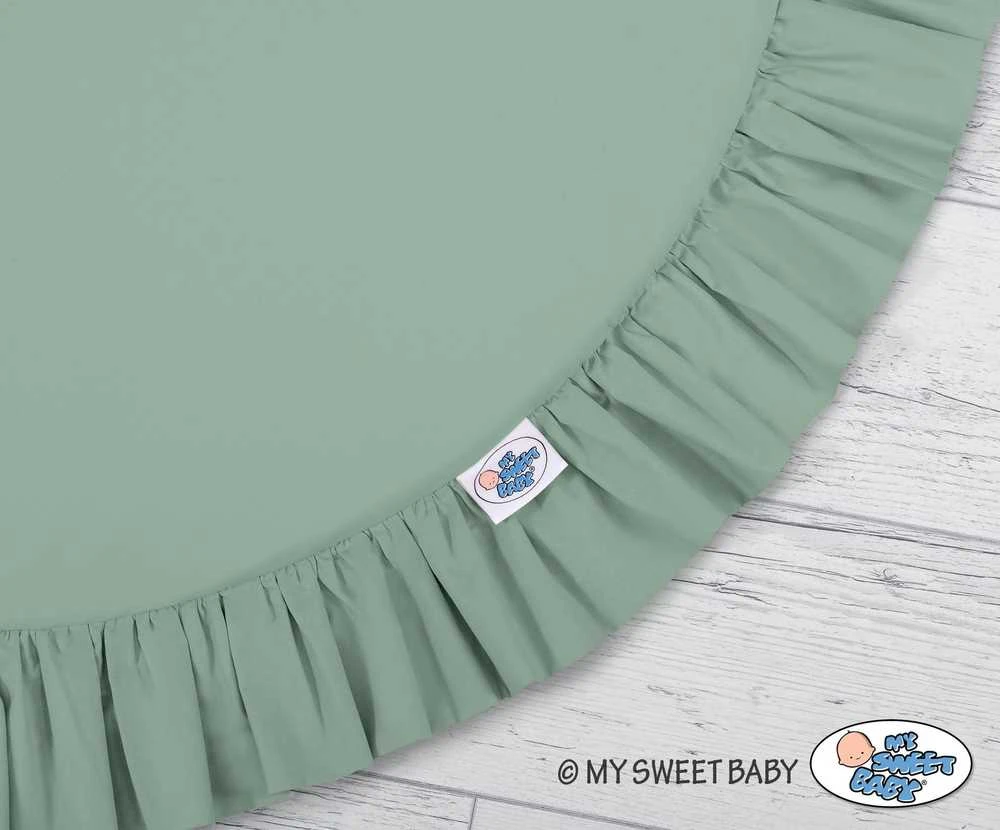 My Sweet Baby Pakabinama užuolaidinė palapinė ir žaidimų kilimėlis – pasteliai žalia