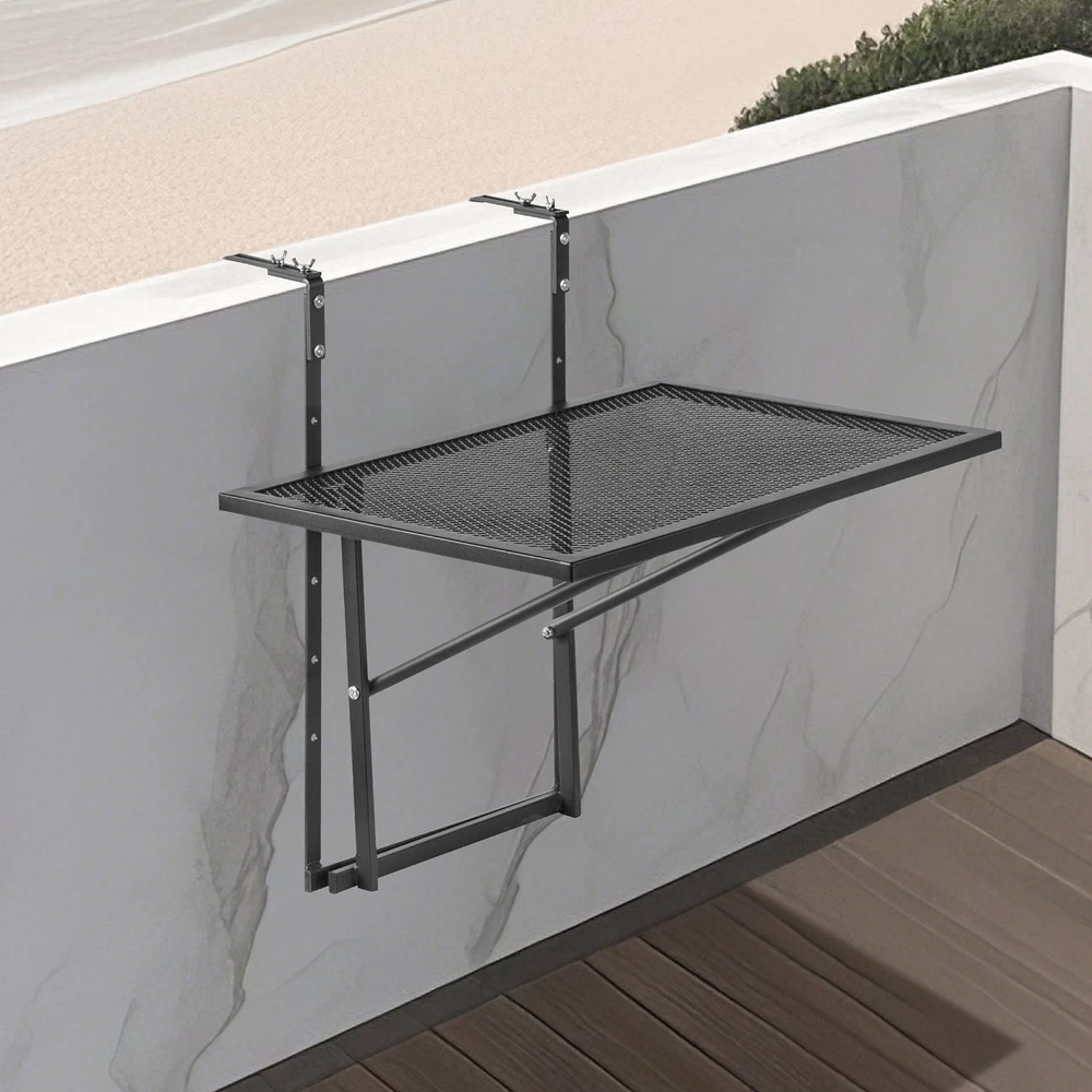 VEVOR Kabantysis balkono stalas metalinis 19 x 24 cm
