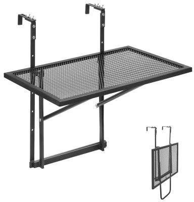 VEVOR Kabantysis balkono stalas metalinis 19 x 24 cm