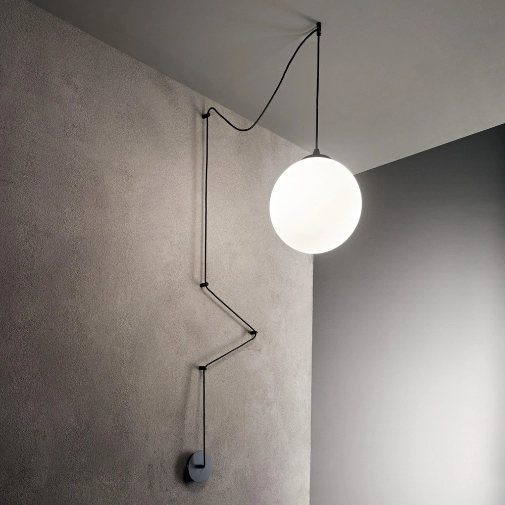 Pakabinamas šviestuvas Ideal Lux Suspended lamp with 1 light BOA, E27, baltas