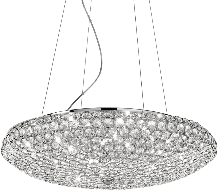 Pakabinamas šviestuvas Ideal Lux Suspended lamp with 12 lights KING, G9, chrome