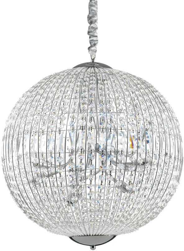 Pakabinamas šviestuvas Ideal Lux Suspended lamp with 12 lights LUXOR, G9, chrome