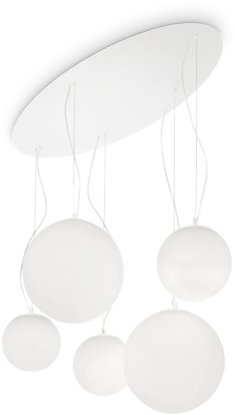 Pakabinamas šviestuvas Ideal Lux Suspended lamp with 5 lights MAPA, E27, amber color