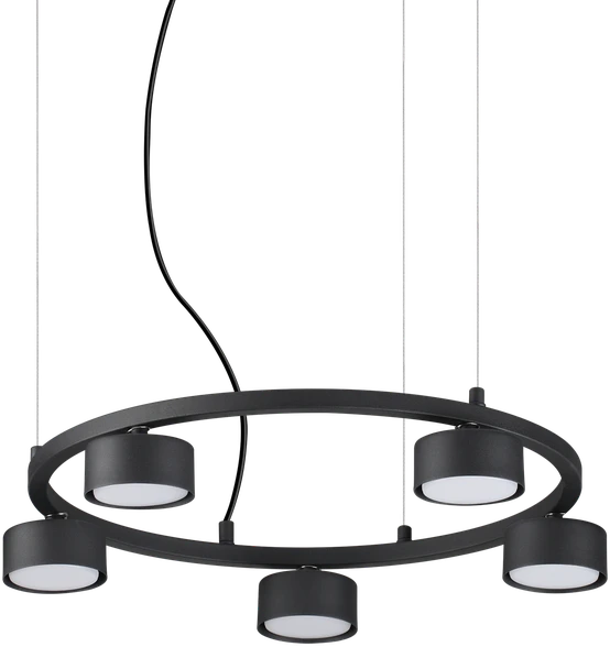 Pakabinamas šviestuvas Ideal Lux Suspended lamp with 4 lights MINOR, GX53, juodas