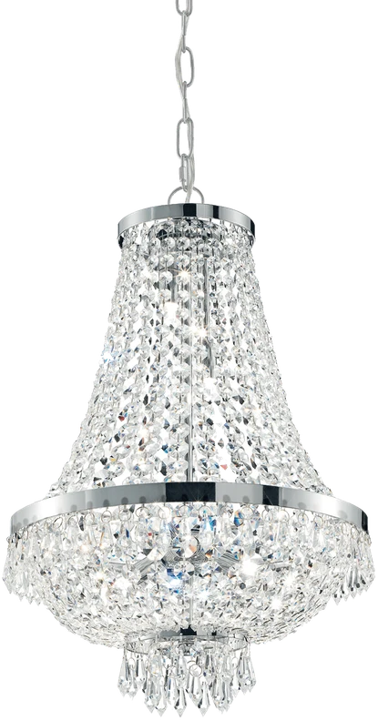 Pakabinamas šviestuvas Ideal Lux Suspended lamp with 6 lights CAESAR, G9, chrome