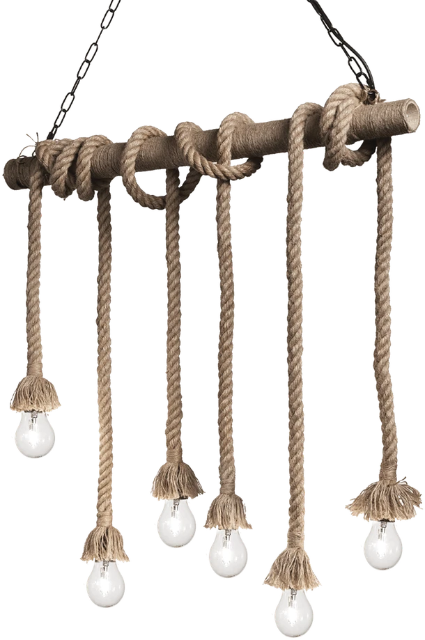 Pakabinamas šviestuvas Ideal Lux Suspended lamp with 6 lights CANAPA, E27, baltas