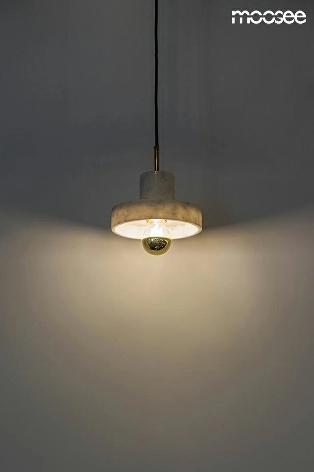 Pakabinamas šviestuvas ARCO, E27, aukso/baltos sp.