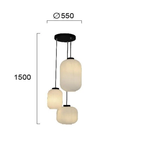 Pakabinamas šviestuvas ASTOR, E27, juodu korpusu, 4257900