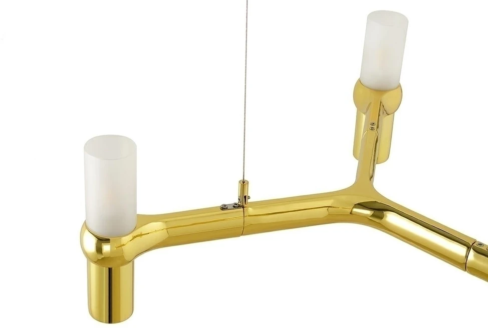 Pakabinamas šviestuvas ATOMIC LONG, 10xG9, aukso sp.