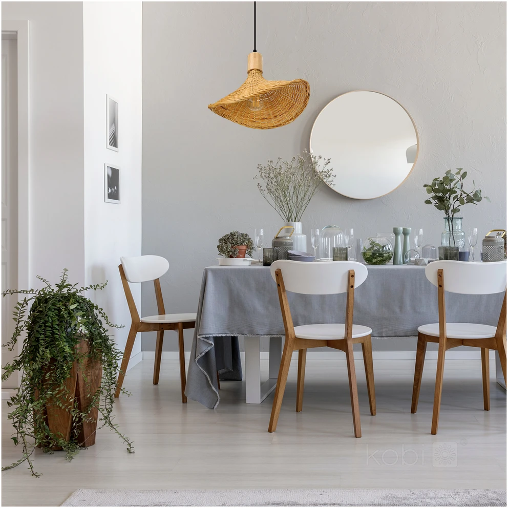 Pakabinamas šviestuvas BOHO BIMINI, E27, medžio sp.