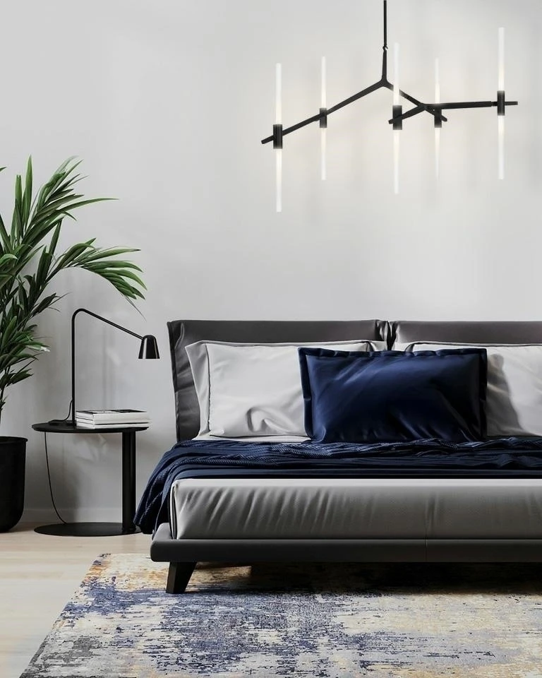 Pakabinamas šviestuvas CANDELABR 10, 10xG9, juodas