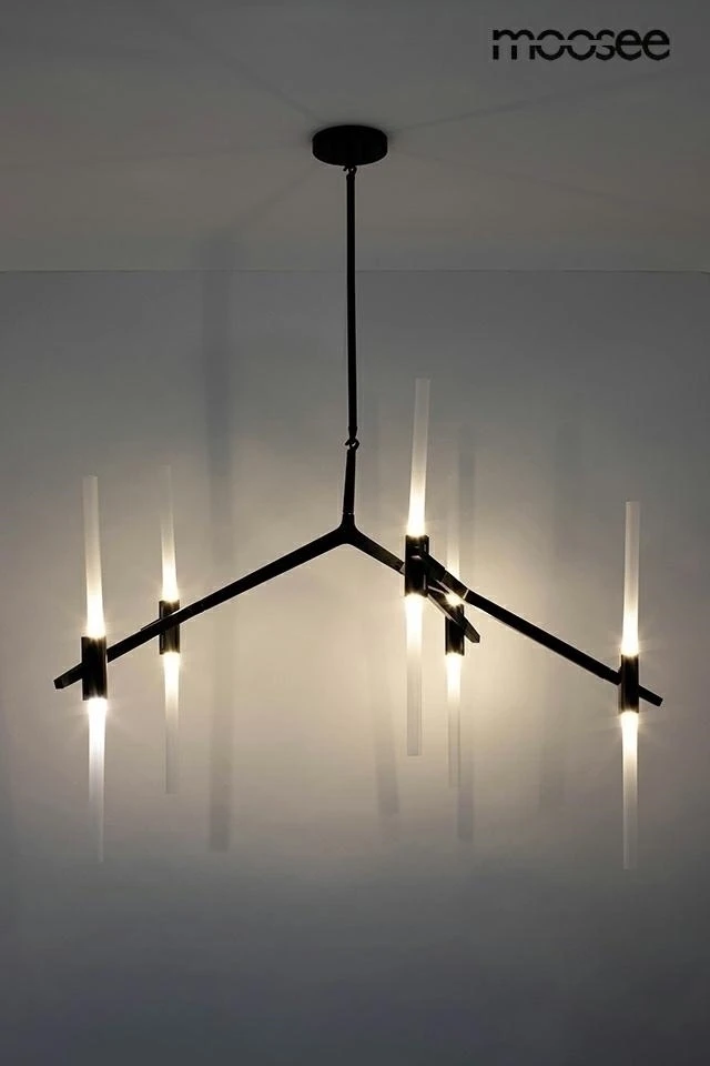Pakabinamas šviestuvas CANDELABR 10, 10xG9, juodas