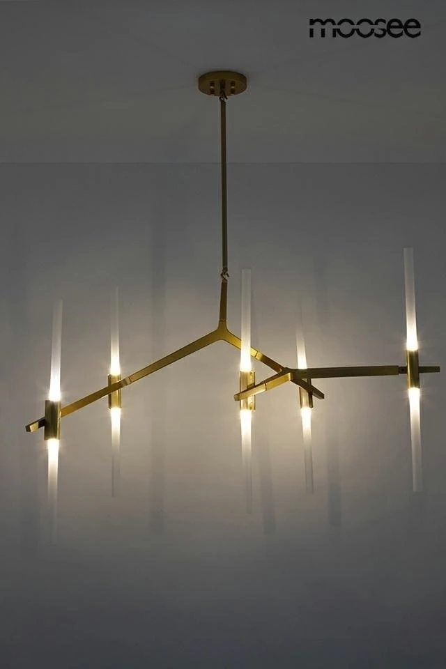 Pakabinamas šviestuvas CANDELABR 10, 10xG9, aukso sp.