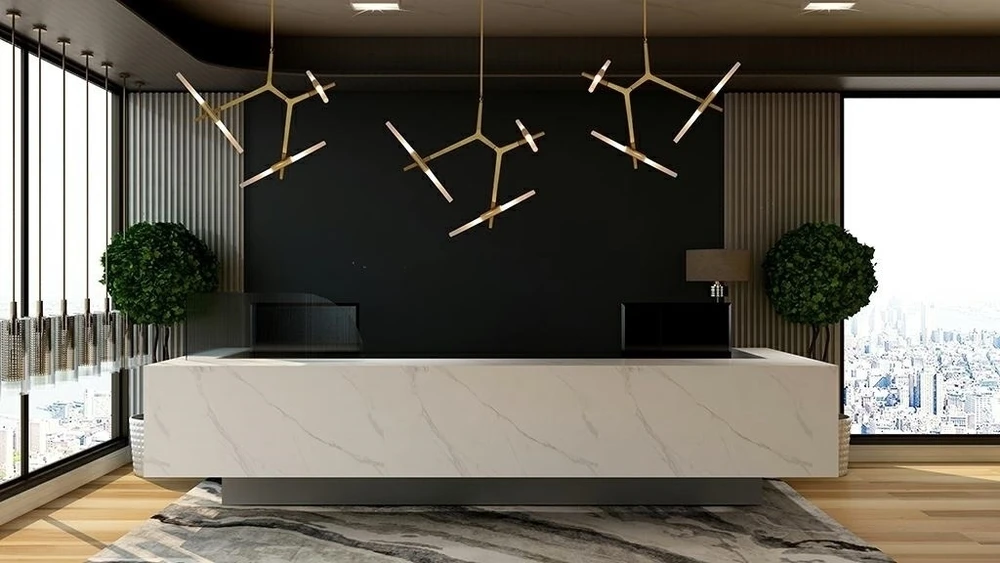 Pakabinamas šviestuvas CANDELABR 6, 6xG9, aukso sp.