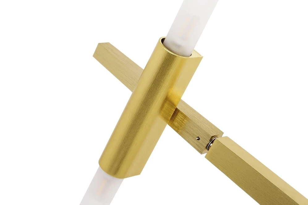 Pakabinamas šviestuvas CANDELABR 6, 6xG9, aukso sp.