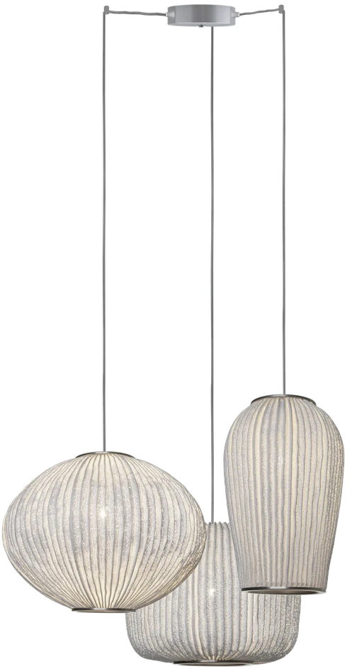 Pakabinamas šviestuvas CORAL, 3xE27, pilkas