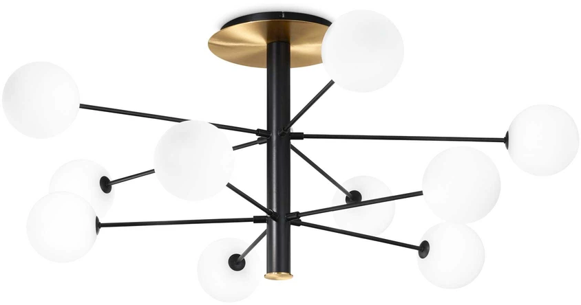 Pakabinamas šviestuvas Ideal Lux Lubinis šviestuvas Cosmopolitan Pl10 Nero Ottone