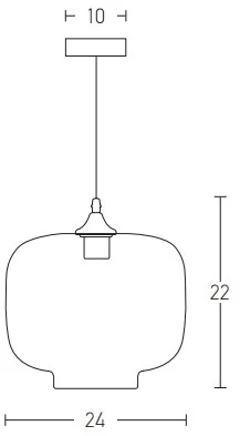 Pakabinamas šviestuvas, E27, pilkas, 14102