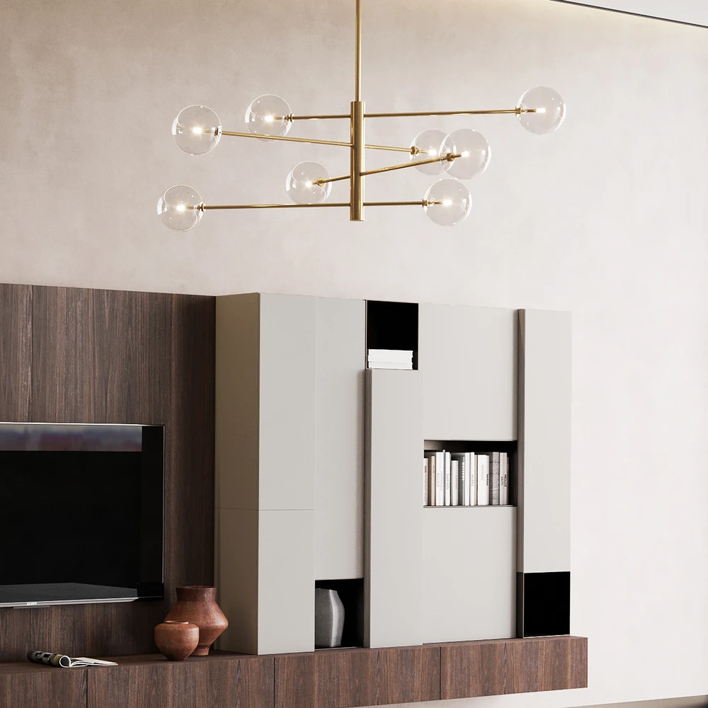 Ideal Lux Pakabinamas šviestuvas Equinoxe Sp8 Ottone
