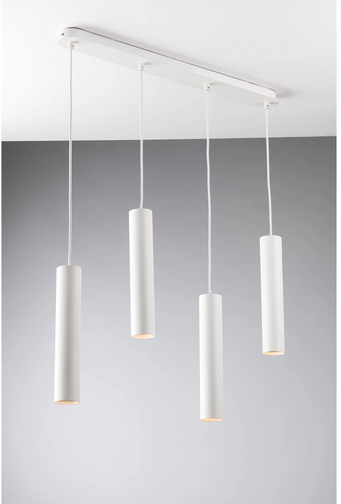 Pakabinamas šviestuvas FLUKE, baltas, 4xGU10