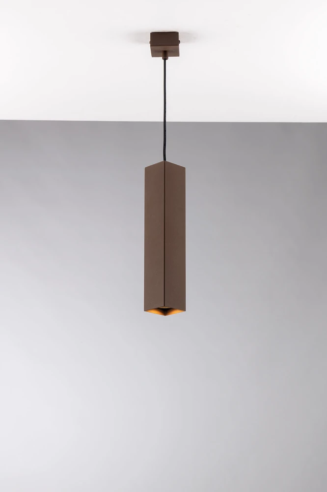 Pakabinamas šviestuvas FLUKE, bronzos sp., 1xGU10