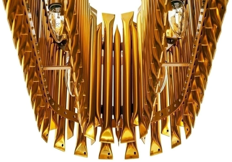 Pakabinamas šviestuvas GALLIANO LONG, 14xE14, žalvario sp.