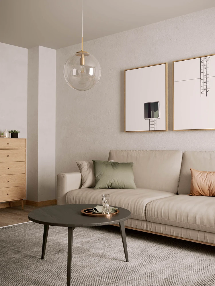 Pakabinamas šviestuvas GLOBAL, E27, juodas