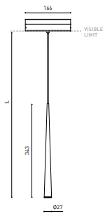 Pakabinamas šviestuvas į magnetinį bėgelį HOLLY 48V 2M 35º 3000K NT