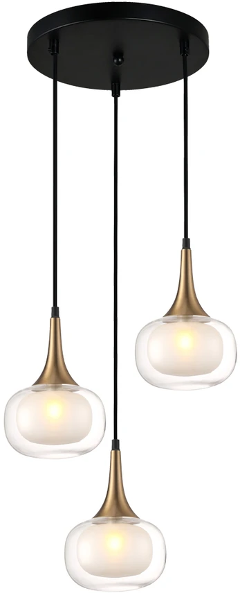 Italux Pakabinamas šviestuvas Konila PND-99709-3A-BRO-CL