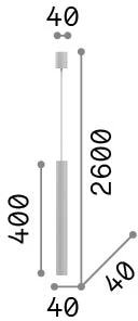 Pakabinamas šviestuvas LOOK, GU10, chromo sp., 346861