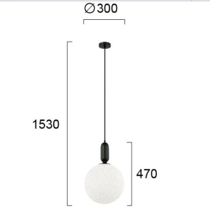 Pakabinamas šviestuvas NEPTUNE, E27, max 40W, juodas, 4230601