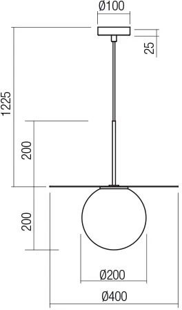 Pakabinamas šviestuvas PLATO, E27, matinės aukso/baltos sp., 01-2731
