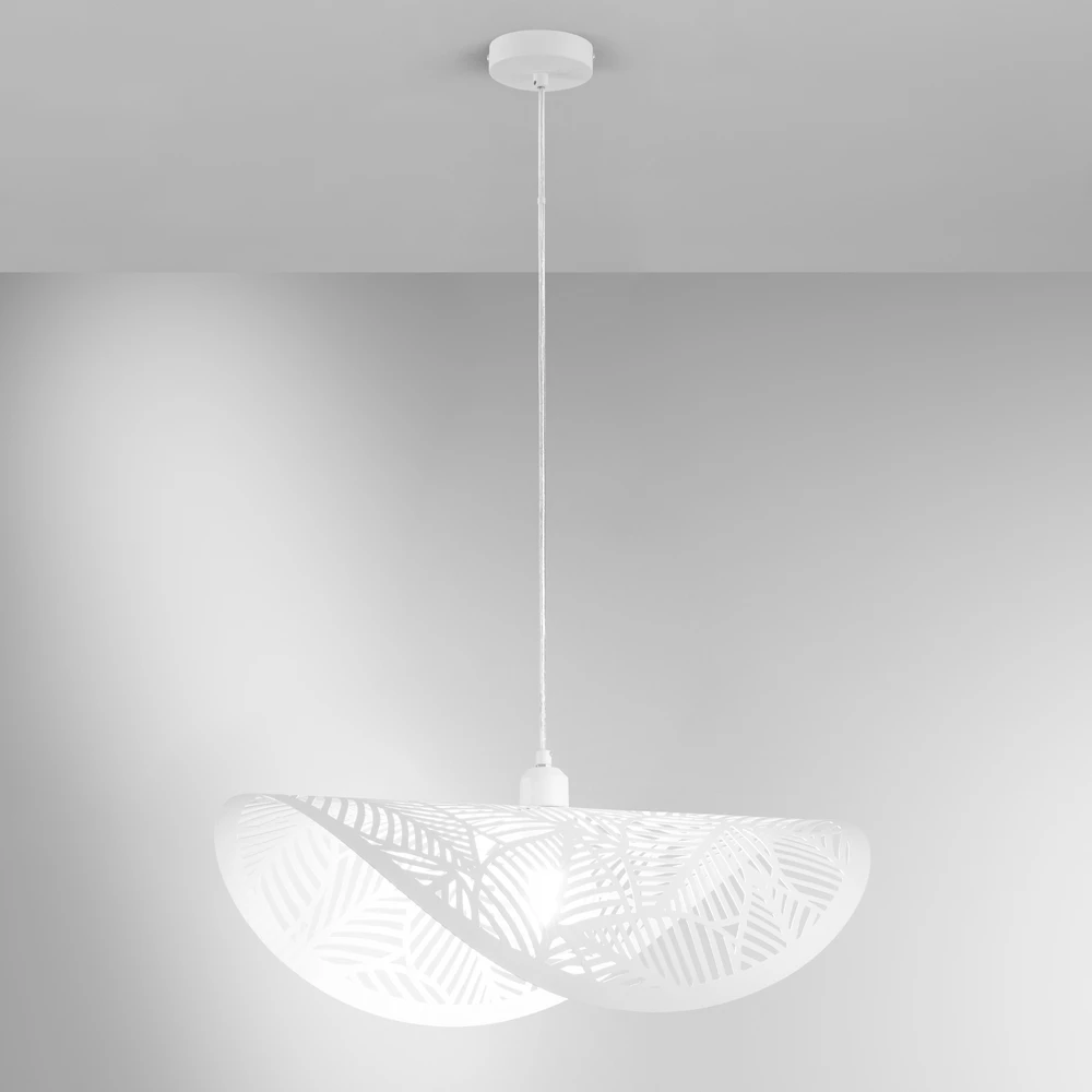 Pakabinamas šviestuvas RHEI-LEAF, baltas, 1xE27
