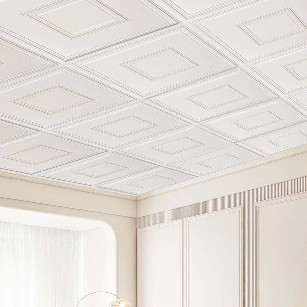 VEVOR 12 vnt. PVC lubų plokštės 61x61 cm