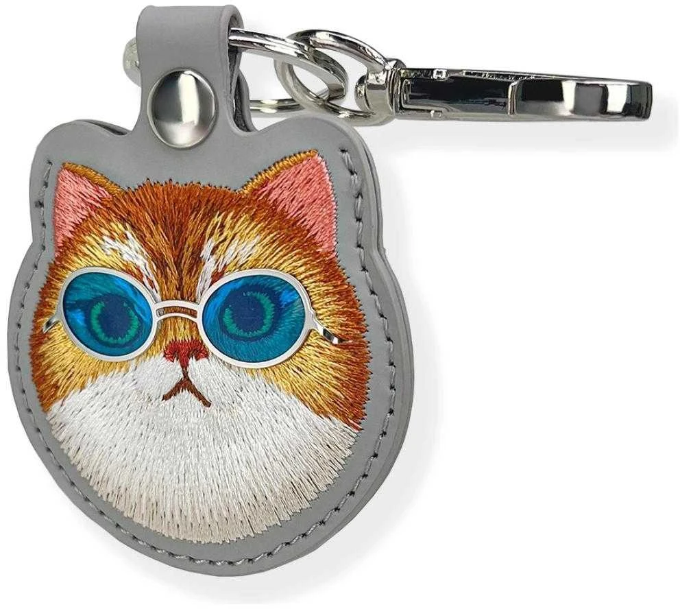 Dėklas daiktų ieškikliui Nimmy Glasses Cool Cat pilkos spalvos
