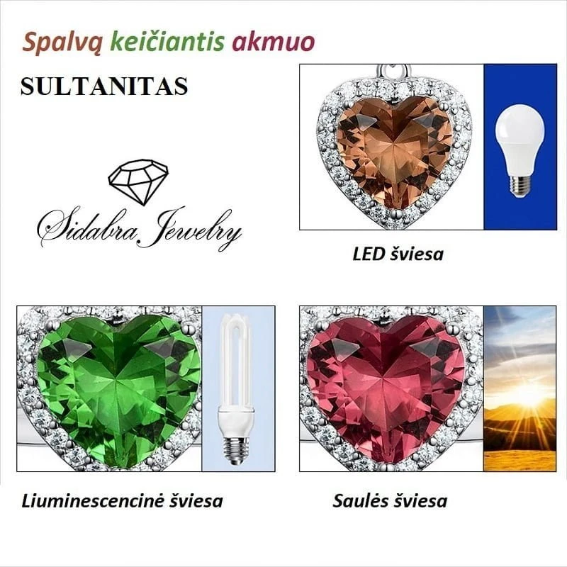 Sidabrinis pakabukas Heart