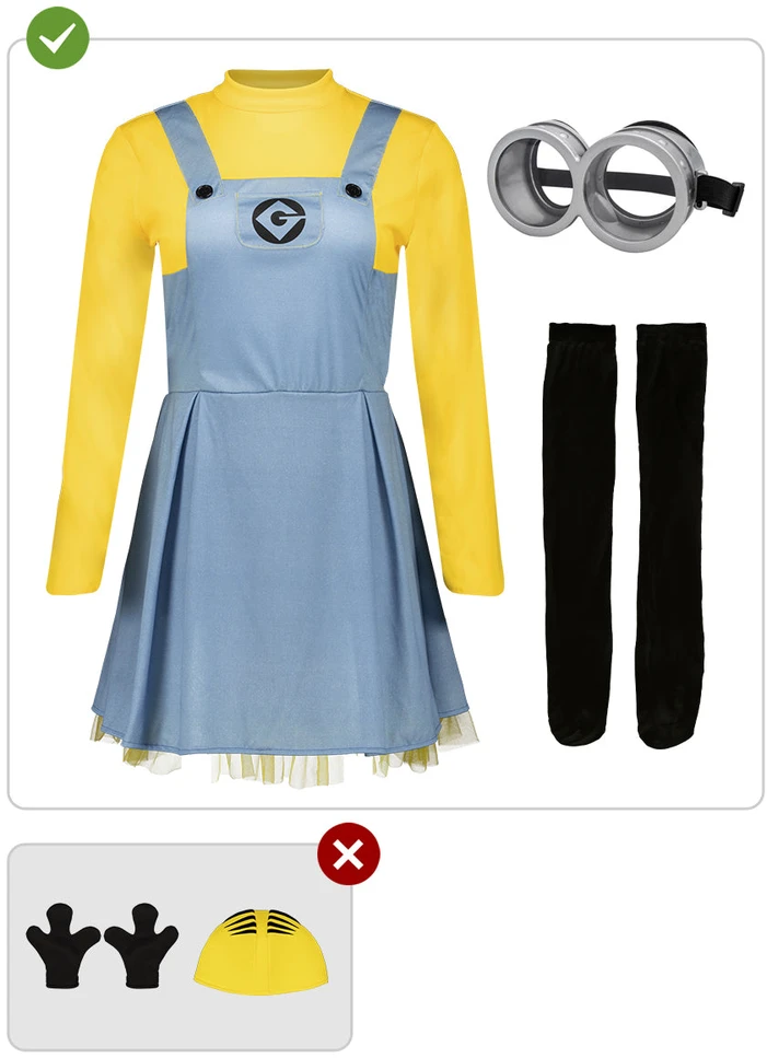 Pakaliko (Minion) kostiumas moterims - „Bjaurusis Aš“ (Despicable Me)