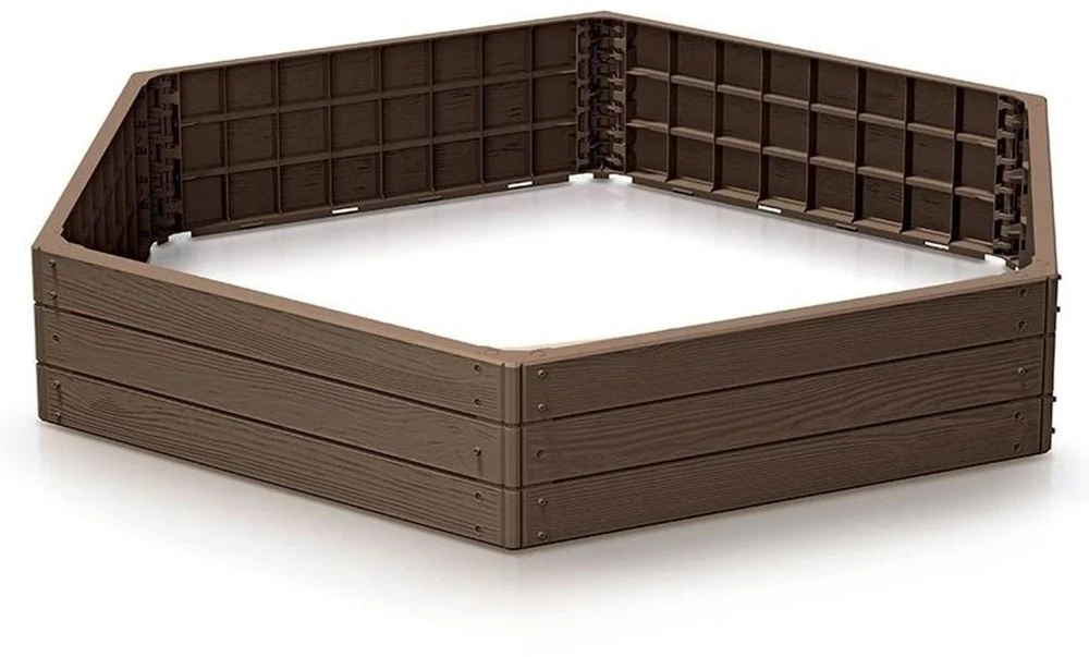 Prosperplast Paaukštinta lysvė Base Woody 148x129x25cm plastikinė/ruda