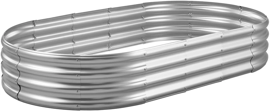 Vevor Cinkuota metalinė dėžė daržovėms 180x90x30cm