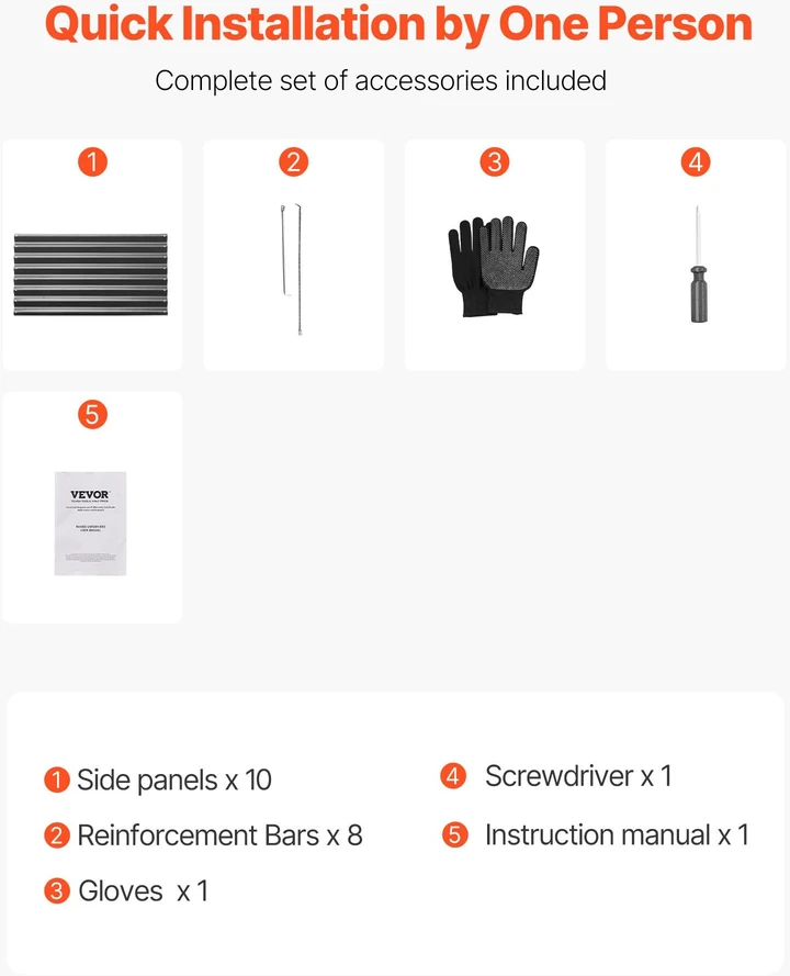 VEVOR Sodinamoji daržovių lysve sodui 1190x595x420mm