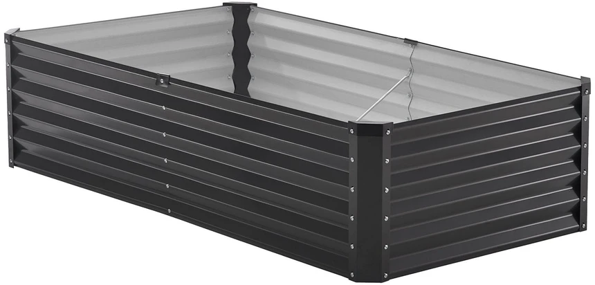 Vevor Metalinė daržovių lysvė 180x90x60cm tamsiai pilka