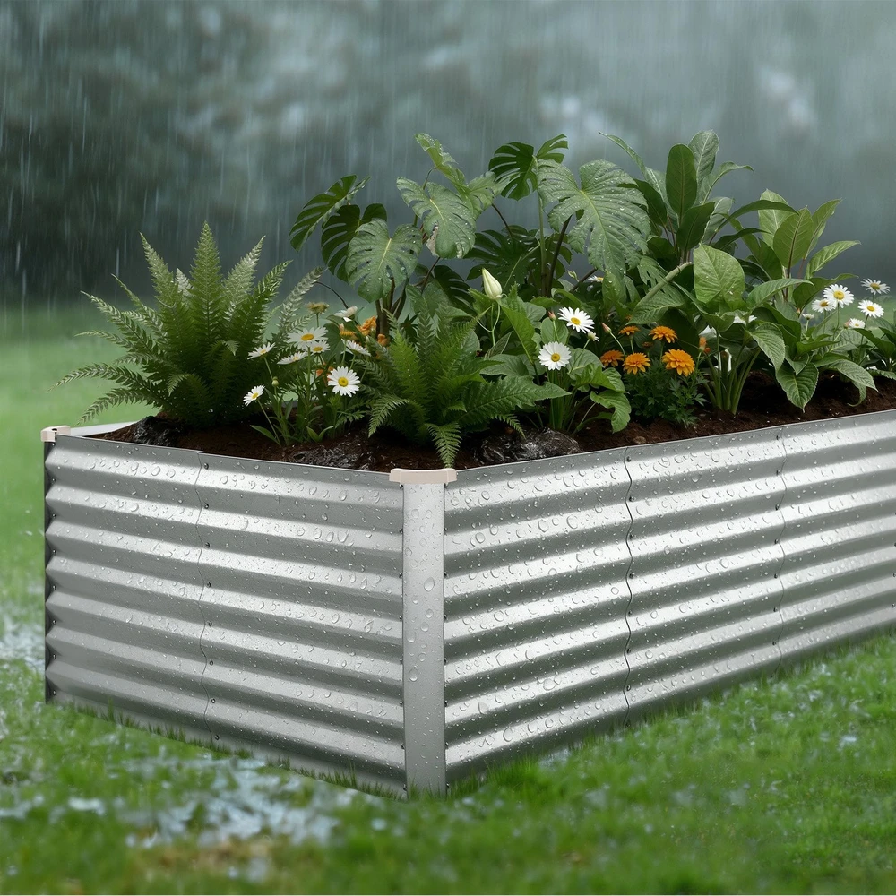 VEVOR Cinkuota pakelta daržovių lysvė 2400 x 1200 x 620 mm