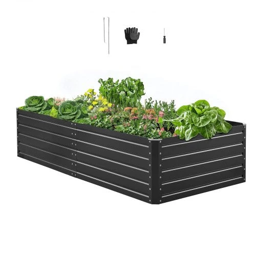 VEVOR Metalinė pakelta sodo lysvė, 2.0 x 1.0 x 0.5 m