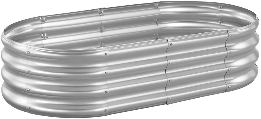 VEVOR Metalinė daržovių lysvė 1195x585x270mm sidabrinė