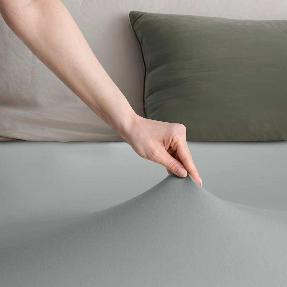 Paklodė DecoKing Amber Pilka, 220x200 cm, su guma