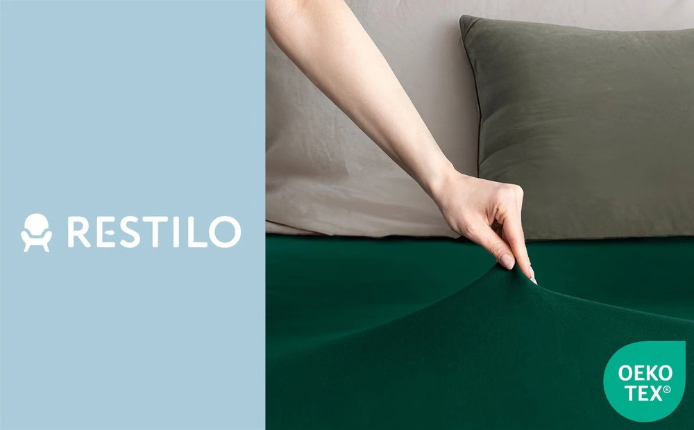 DecoKing Paklodė su guma 120–140×200+30 tamsiai žalia