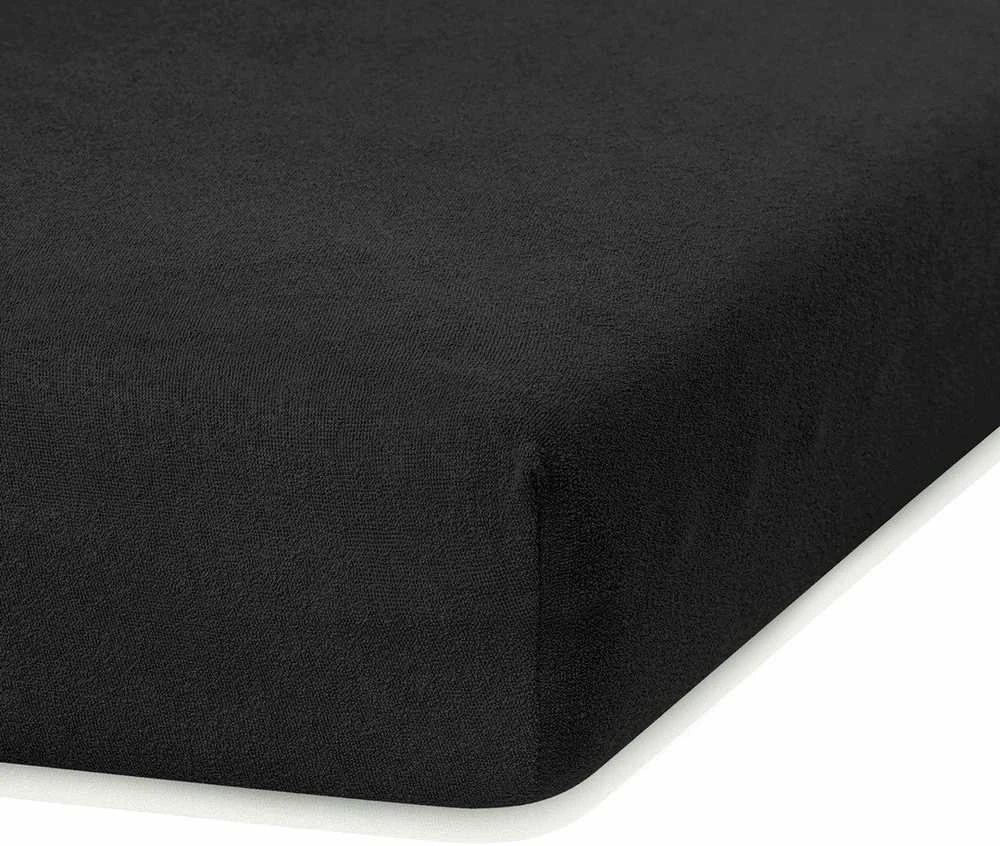 AmeliaHome Paklodė su guma 140–160×200+30 juoda AH Ruby