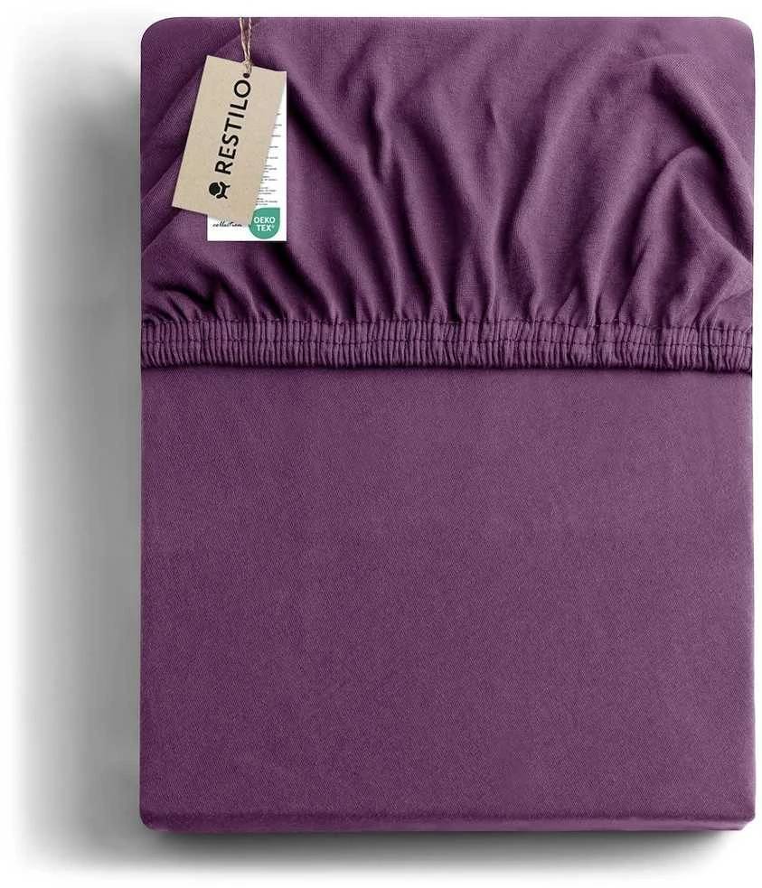 Paklodė DecoKing Amber Violetinė, 180x200 cm, su guma